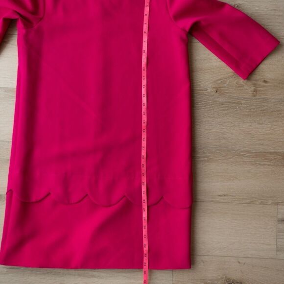 Kate Spade Fuchsia Scalloped Shift Dress‎ size 6 - Picture 12 of 12